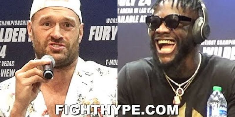 TYSON FURY VS. DEONTAY WILDER 3 KICK-OFF PRESS CONFERENCE & LONGEST FACE OFF EVER