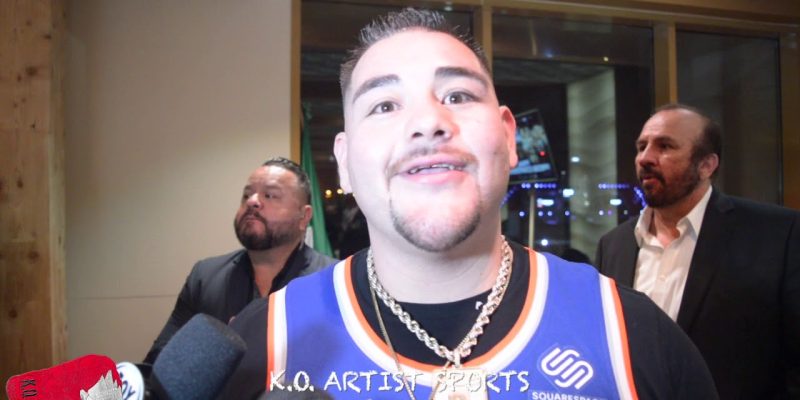 ANDY RUIZ REVEALS WHAT HE TOLD ANTHONY JOSHUA DURING FACE OFF!