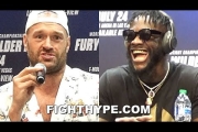 TYSON FURY VS. DEONTAY WILDER 3 KICK-OFF PRESS CONFERENCE & LONGEST FACE OFF EVER