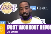 JR Smith speaks on getting acclimated with his new team | Lakers Workouts