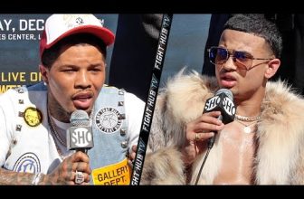 GERVONTA DAVIS VS ROLANDO ROMERO – FULL HEATED BACK & FORTH PRESS CONFERENCE & FACE OFF VIDEO