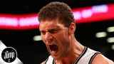 Brook Lopez wanted to scream like Kevin Garnett after dunking on his brother Robin | The Jump